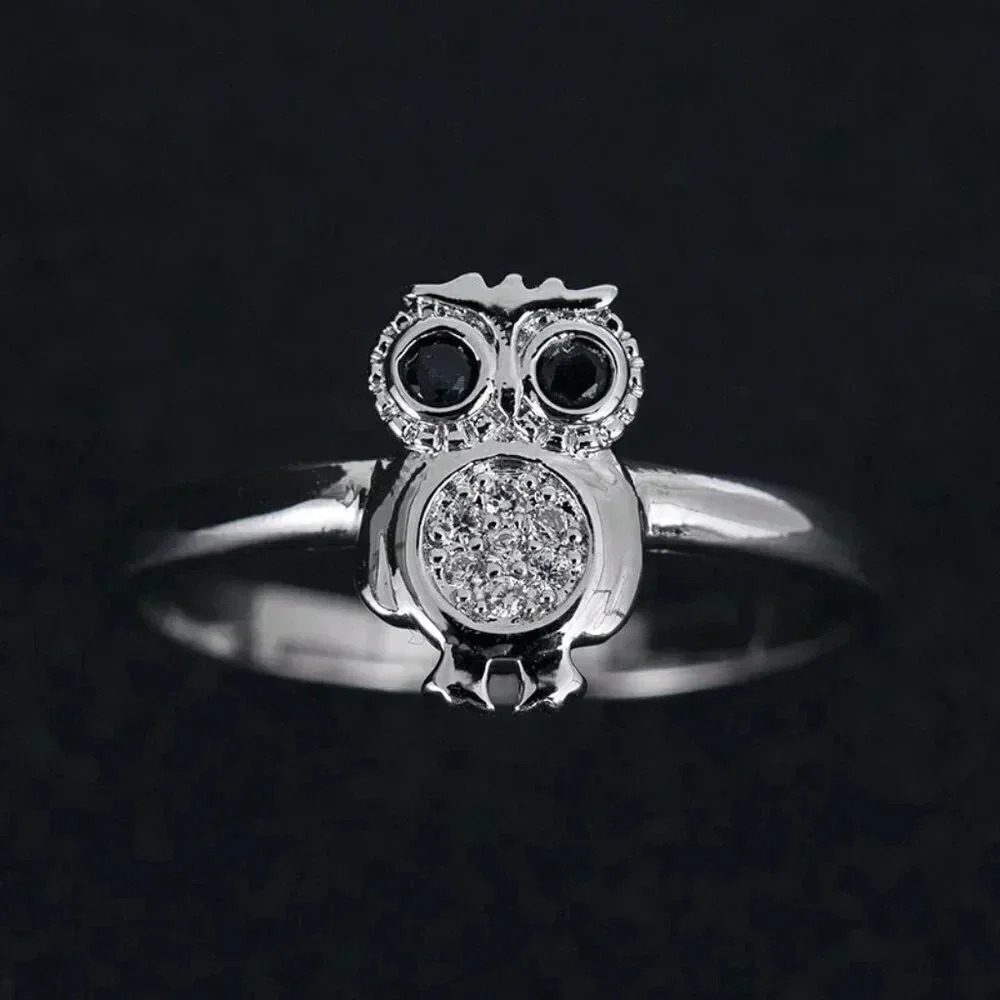 925 Silver Plated 3a Cz Cute Ring For Men Women Fb16fa1042